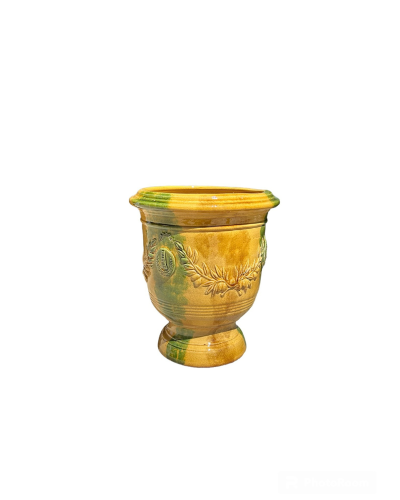 VASE ANDUZ FLAMME Jaune/Vert